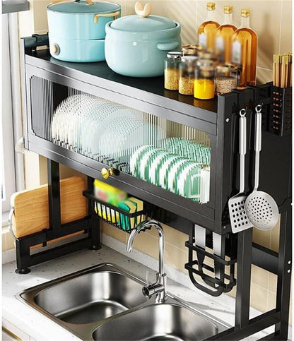 Kitchen Sink Shelf With Cabinet Door