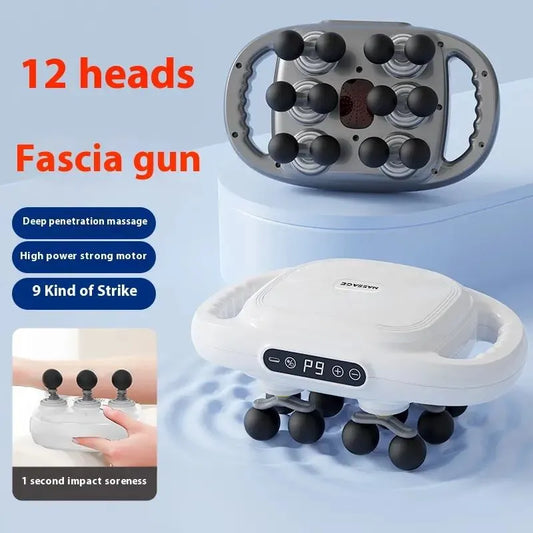 12 Head Massage Gun