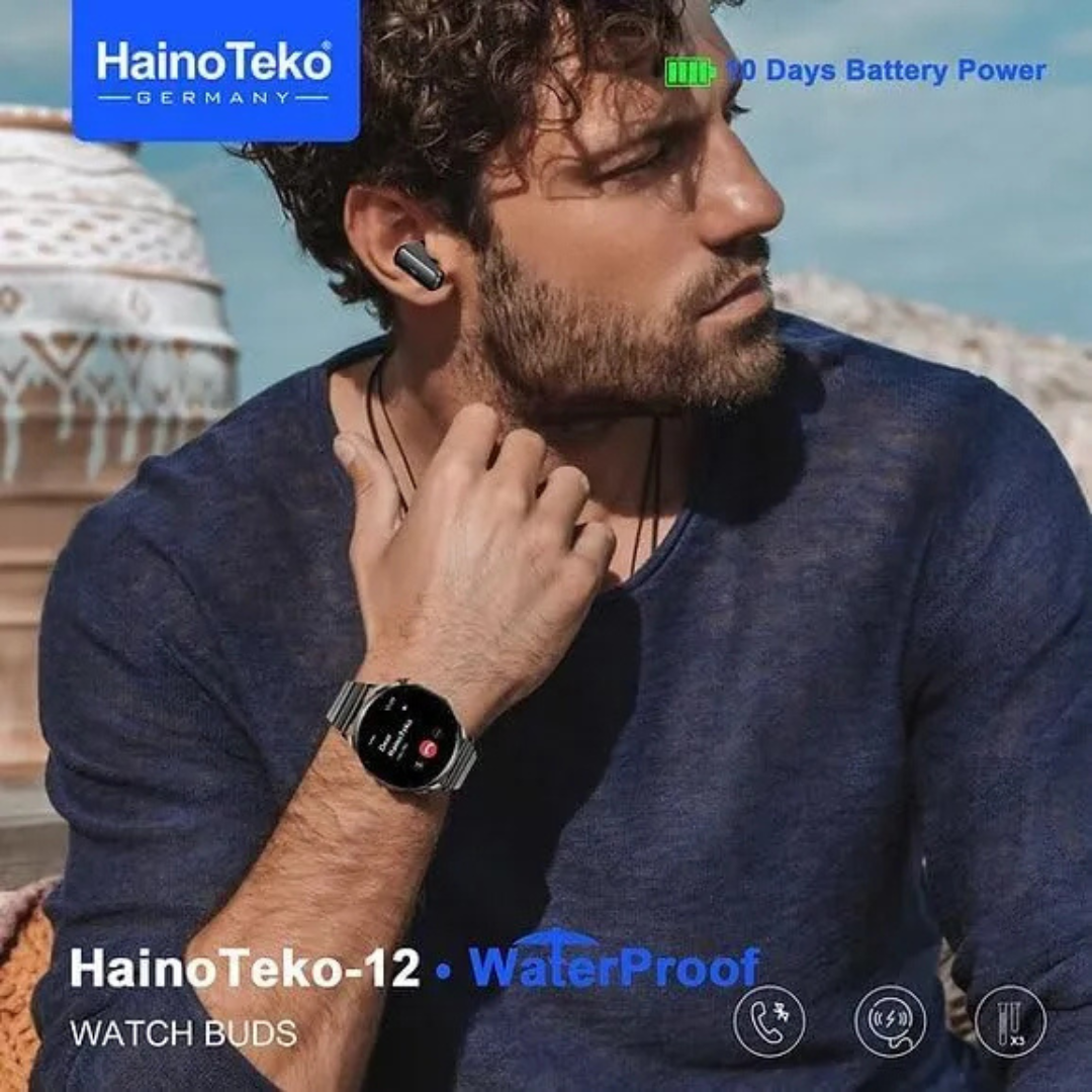 HainoTeko 12 - 2 In 1 Waterproof Smartwatch