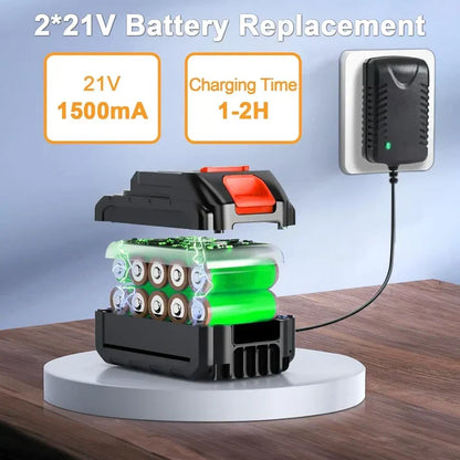 Jet Blower with Charger & 2 x Battery | Easy Cleaner for Car and Home