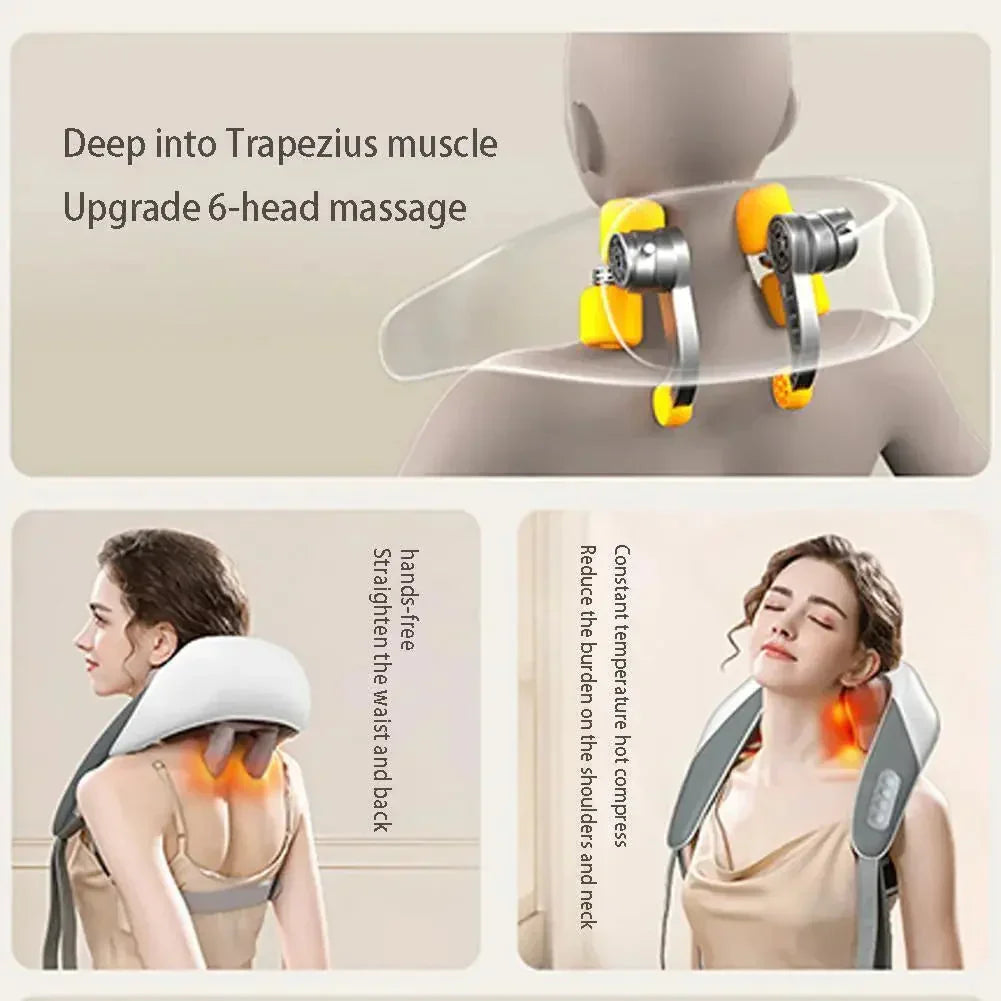 Professional Wireless Neck Shoulder Back Massager